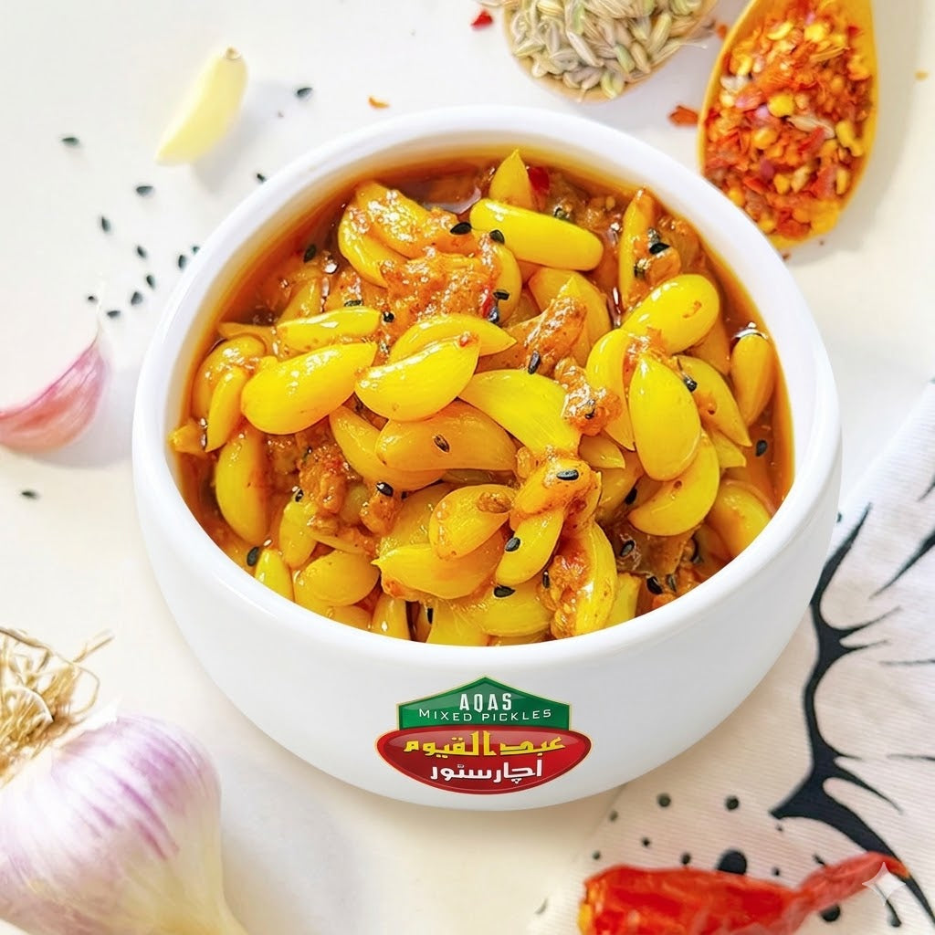 Desi Lahsan Pickle دیسی لہسن اچار