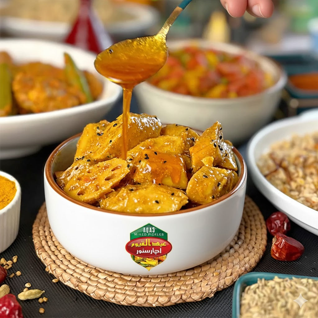 Larkana Lotus Root Pickle لاڑکانہ بیہ کی جڑ کا اچار