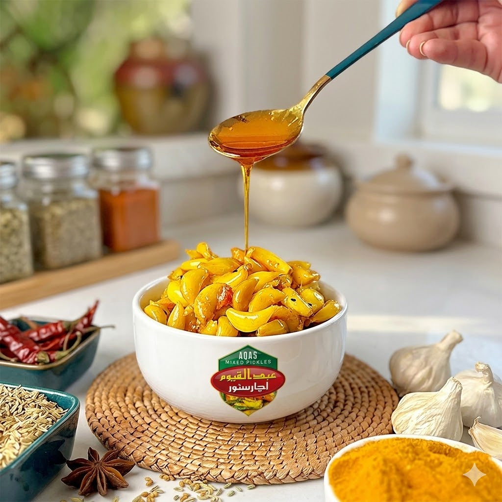 Desi Lahsan Pickle دیسی لہسن اچار