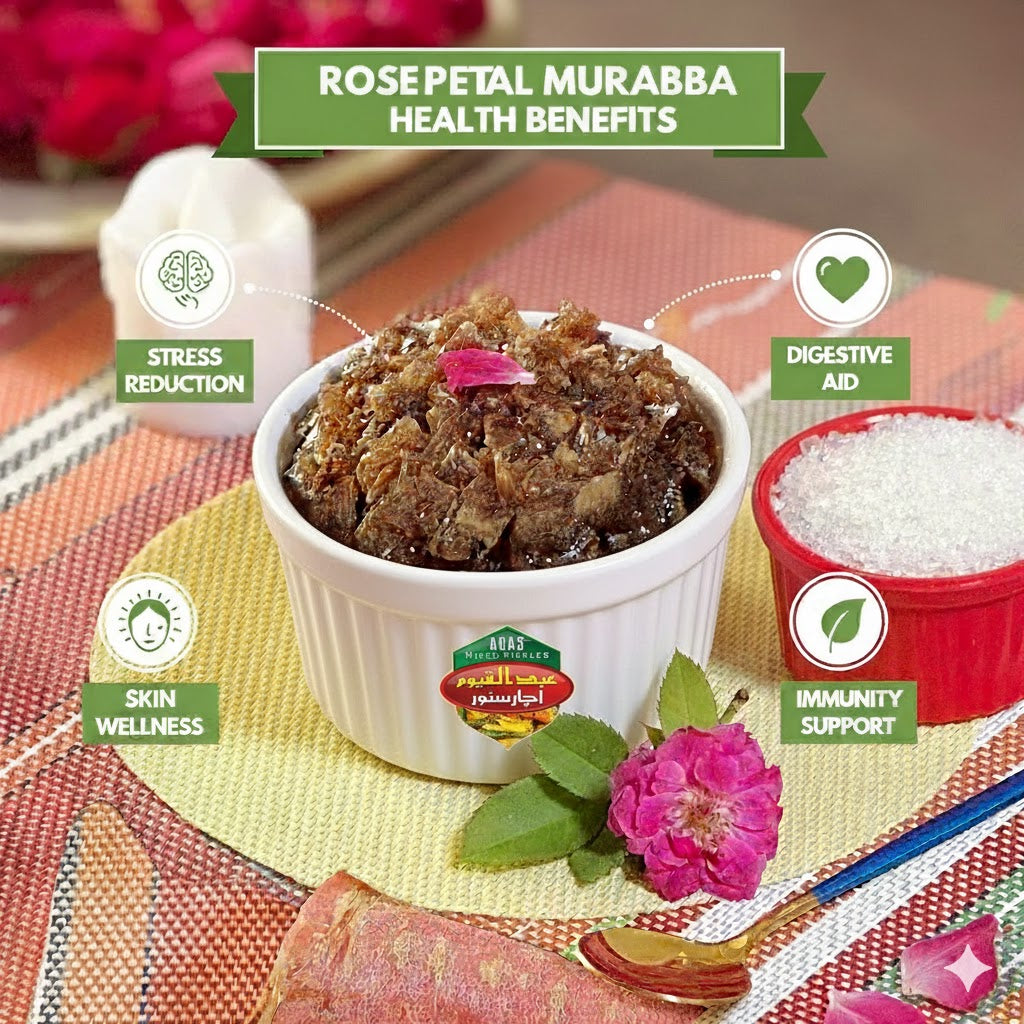 Rose Petal (Gulkand) Murabba گلاب کے پھولوں کا مربہ