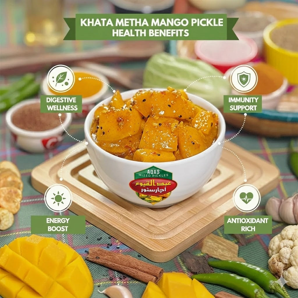 Khata Metha Mango Pickle کھٹا میٹھا آم کا اچار