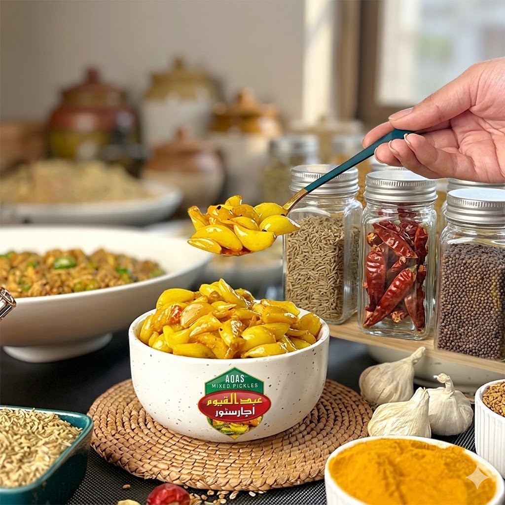 Desi Lahsan Pickle دیسی لہسن اچار
